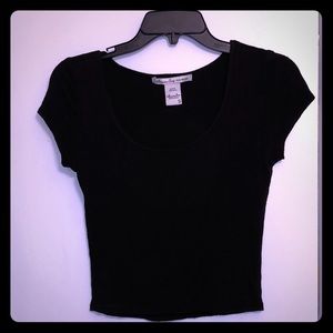 Black crop top
